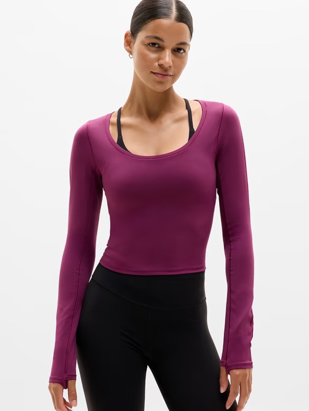 Athleta Transcend Top Plum XL